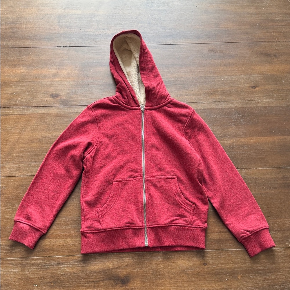 New with tag Size 6-7 120cm Hanna Andersson Sherpa Lined Hoodie
